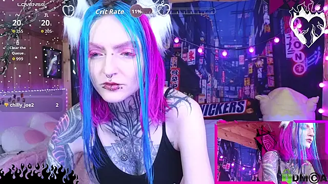 Snapshot of NekoCyber chatting on May 17, 5:16 am NekoCyber online show from May 17, 5:16 am