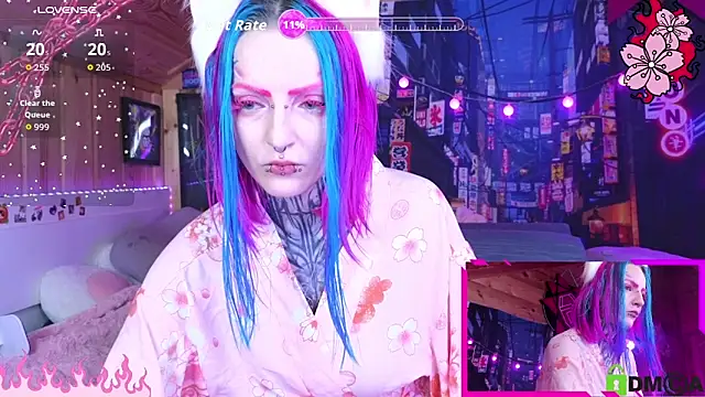 Snapshot of NekoCyber chatting on May 21, 5:14 am NekoCyber online show from May 21, 5:14 am