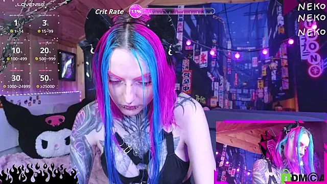 Snapshot of NekoCyber chatting on May 30, 5:26 am NekoCyber online show from May 30, 5:26 am