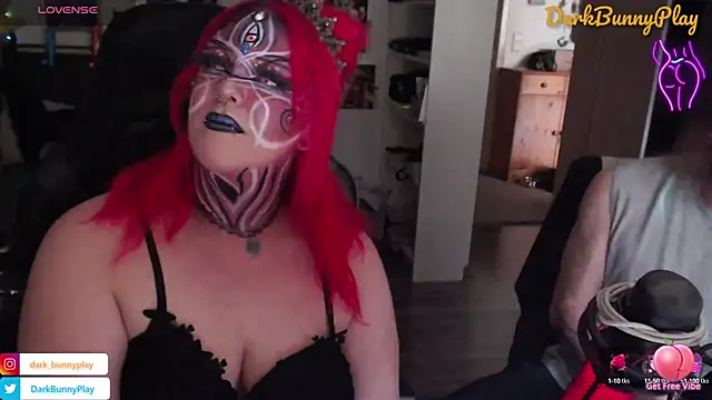 Snapshot of DarkBunnyPlay chatting on March 2, 11:50 am DarkBunnyPlay online show from March 2, 11:50 am